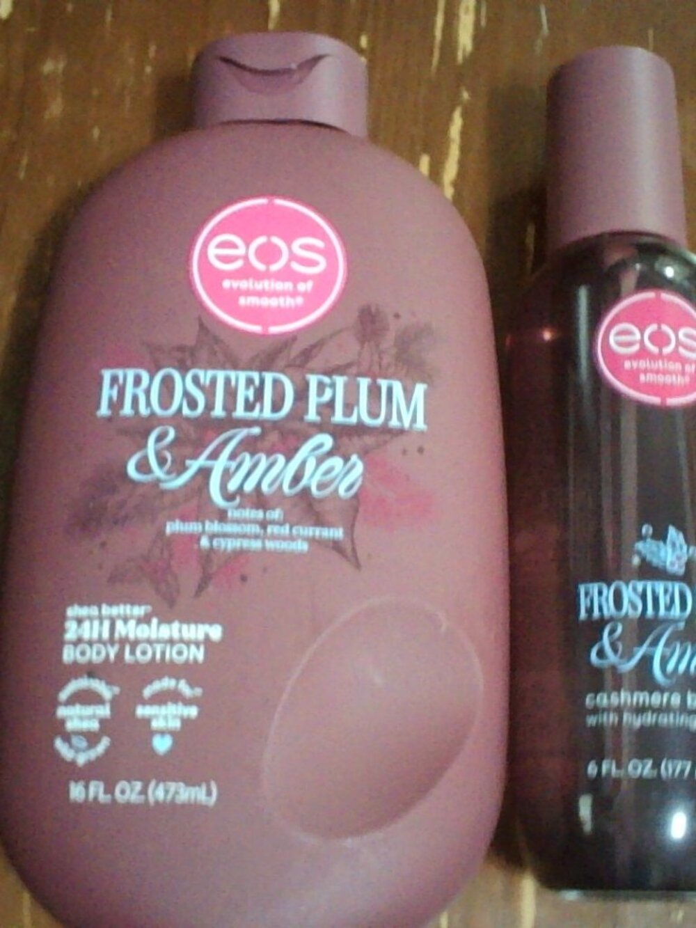 EOS Frosted Plum & Amber Amber Body Lotion & Mist Set